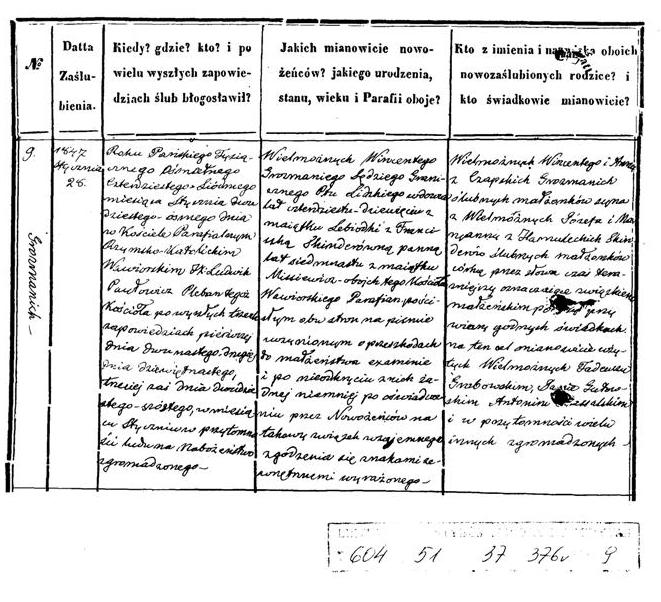 Фонд 604, опись 51, дело 37, лист 376 оборотный, запись 9