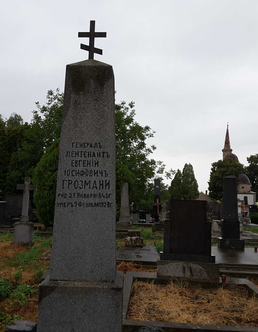 Могила Евгения Иосифовича Грозмани
